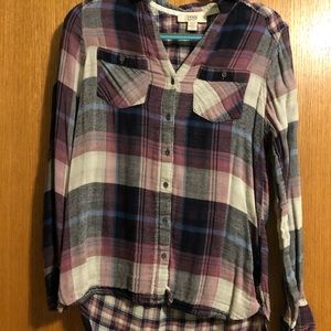 Purple/blue flannel size S